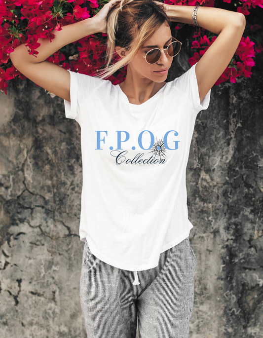 F.P.O.G Signature Tee – White Short Sleeve | 100% Cotton Empowerment Wear